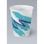 Solo Cup Company Jazz Waxed Paper Cold Cups, 16 oz., Tide Design 1000/case 